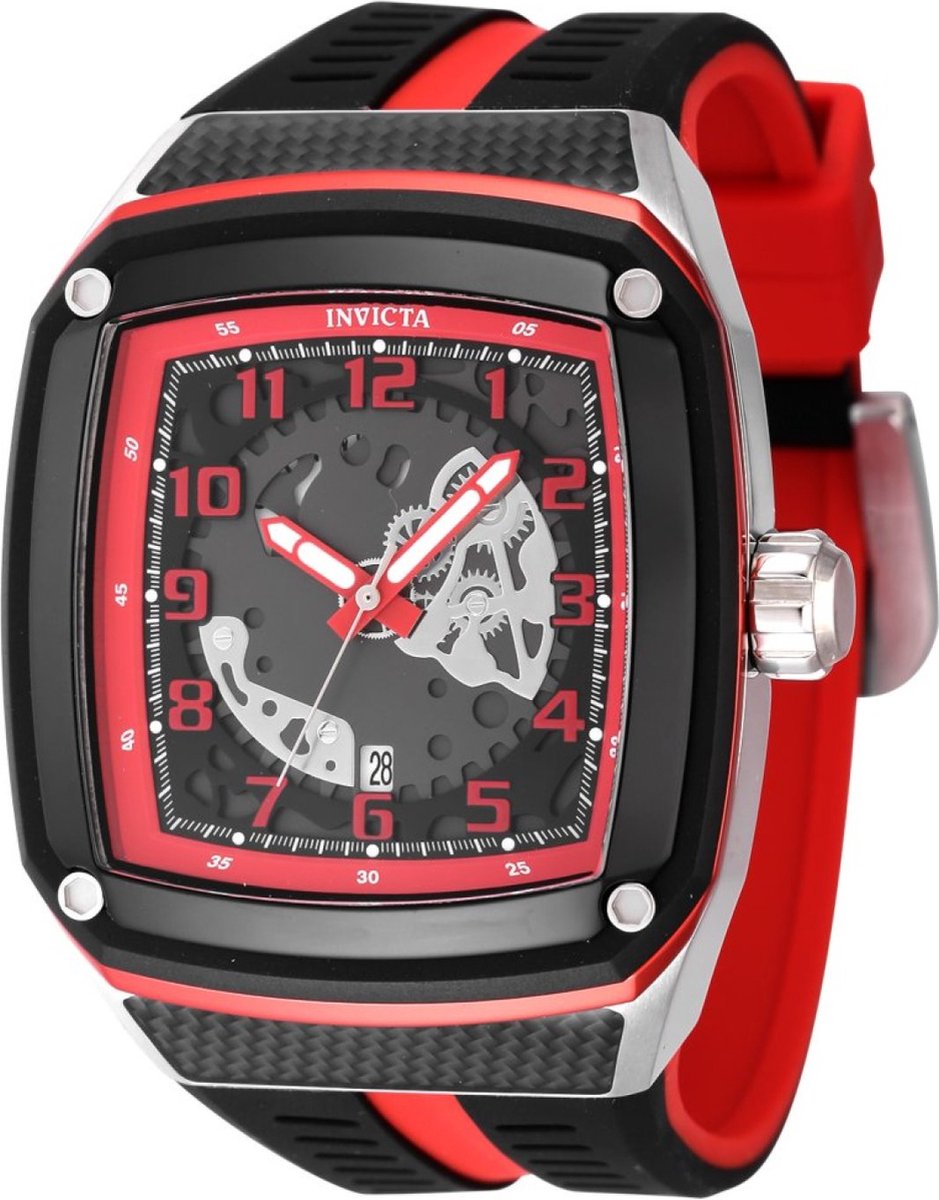 Invicta Racing - JM Limited Edition 48071 Heren Horloge - Waterdicht - Analoog - Quartz Uurwerk - Roestvrij Staal met grijze Wijzerplaat - 45mm