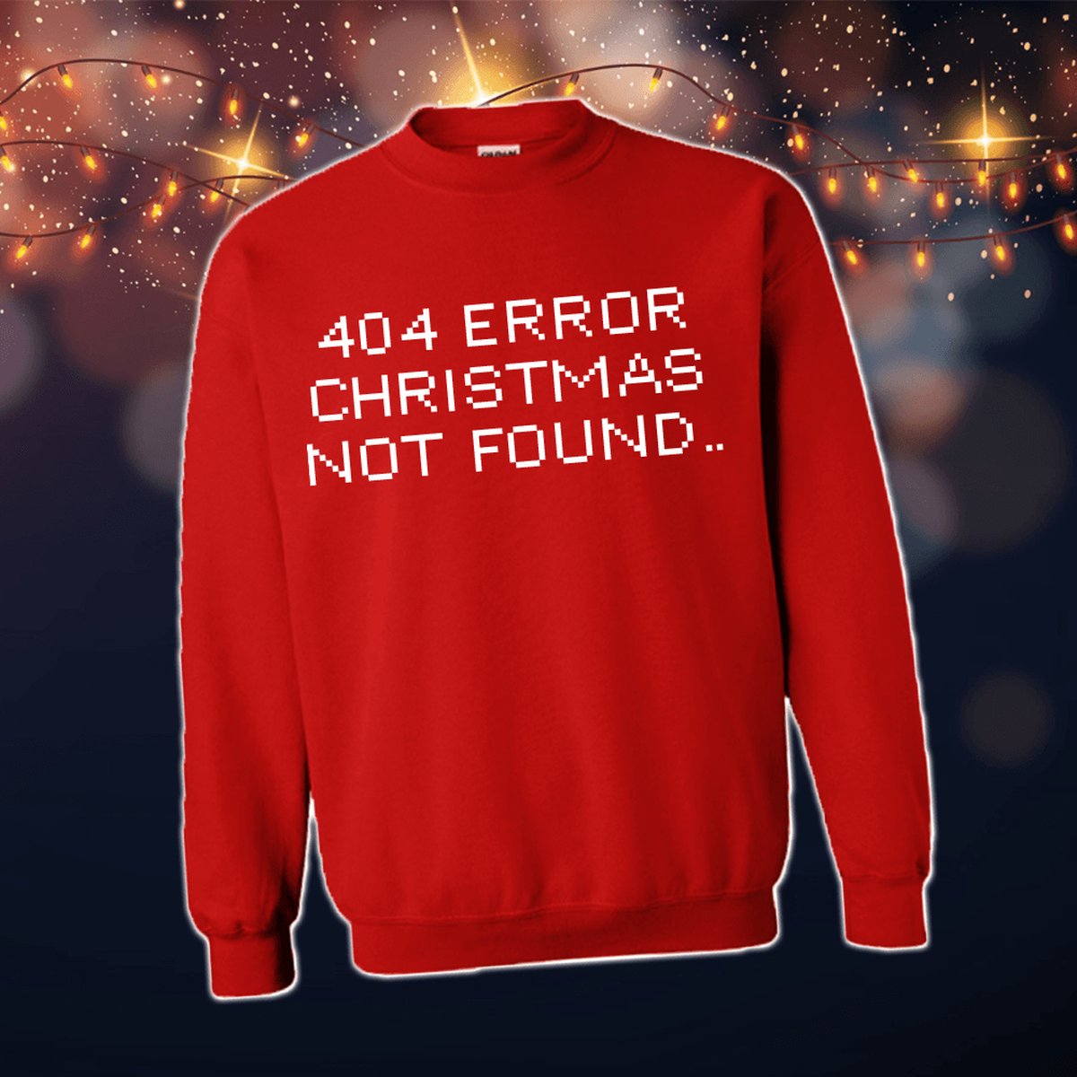 Foute Kersttrui Dames & Heren - Kersttrui met tekst 404 Error, christmas not found.. | Kersttrui Maat M | Kersttrui Dames - Kersttrui Heren - Grappige Kersttrui met tekst | Namengigant | Incl. 2 jaar garantie