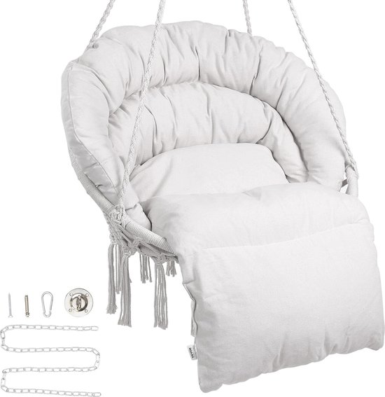 Detex Hangstoel Rond - Crème 61cm | bol