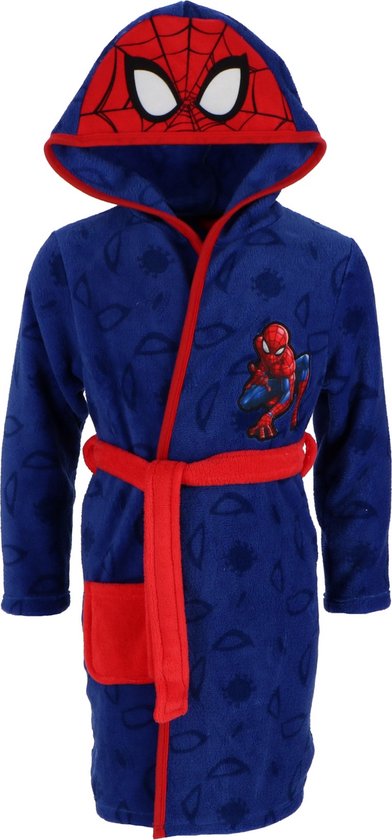 Spiderman Coral- Badjas Polaire - Taille 122/128