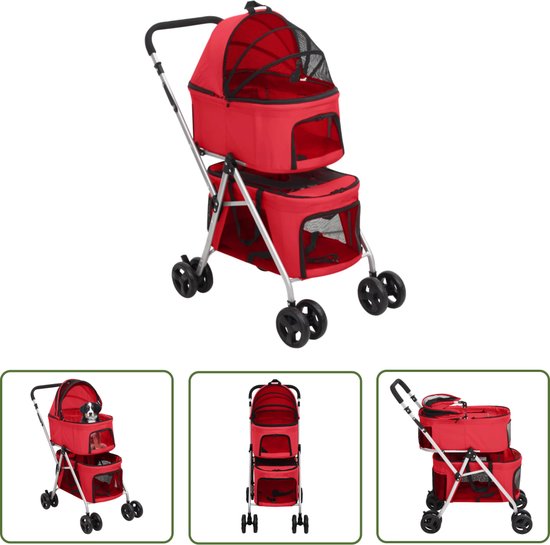 The Living Store Hondenbuggy – Rood