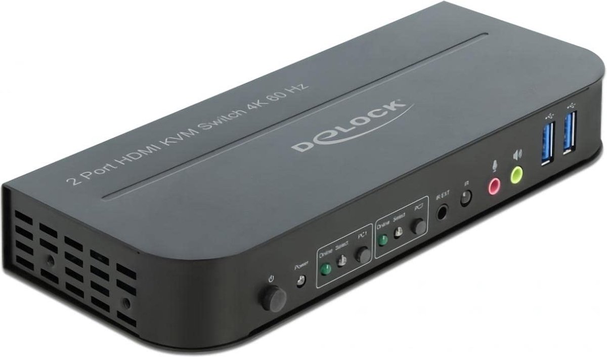 DELOCK DisplayPort 1.4 KVM Switch 8K 30Hz USB 3.0 + Audio