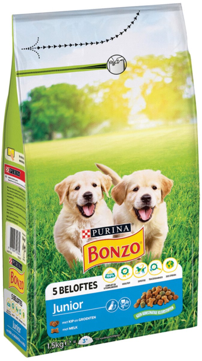 Bonzo Bonzo Junior - Hondenvoer - 1.5 kg
