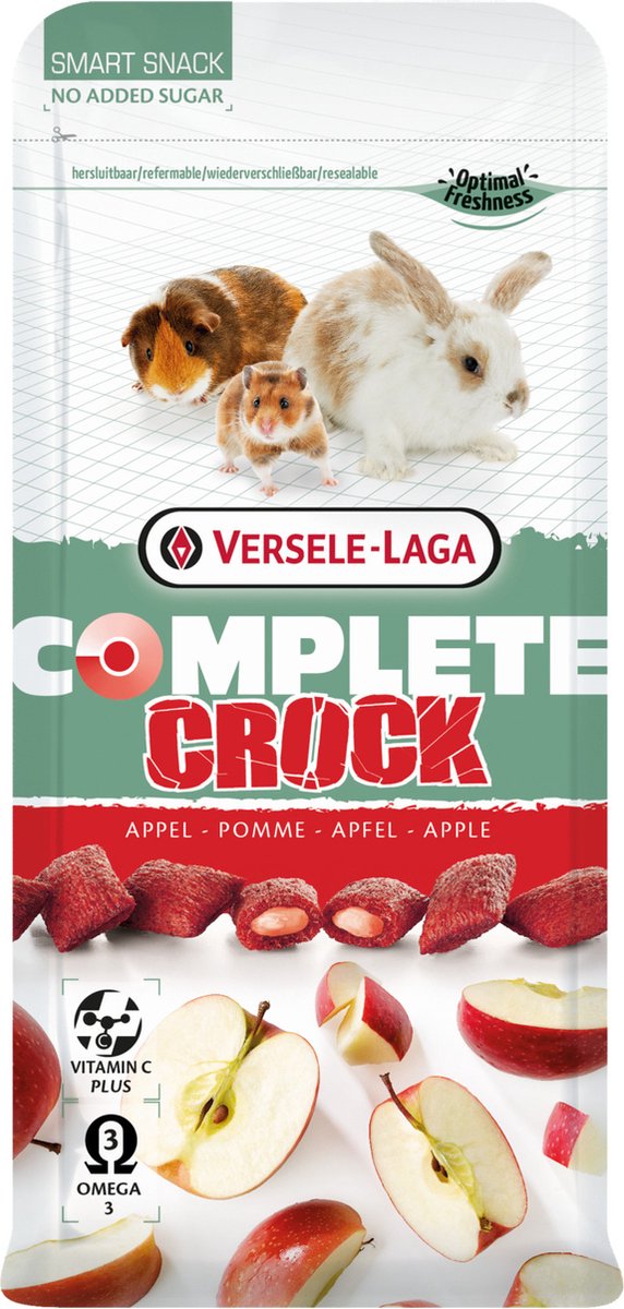 Versele-Laga Complete Crock Apple - Knaagdiersnack - Appel 50 g