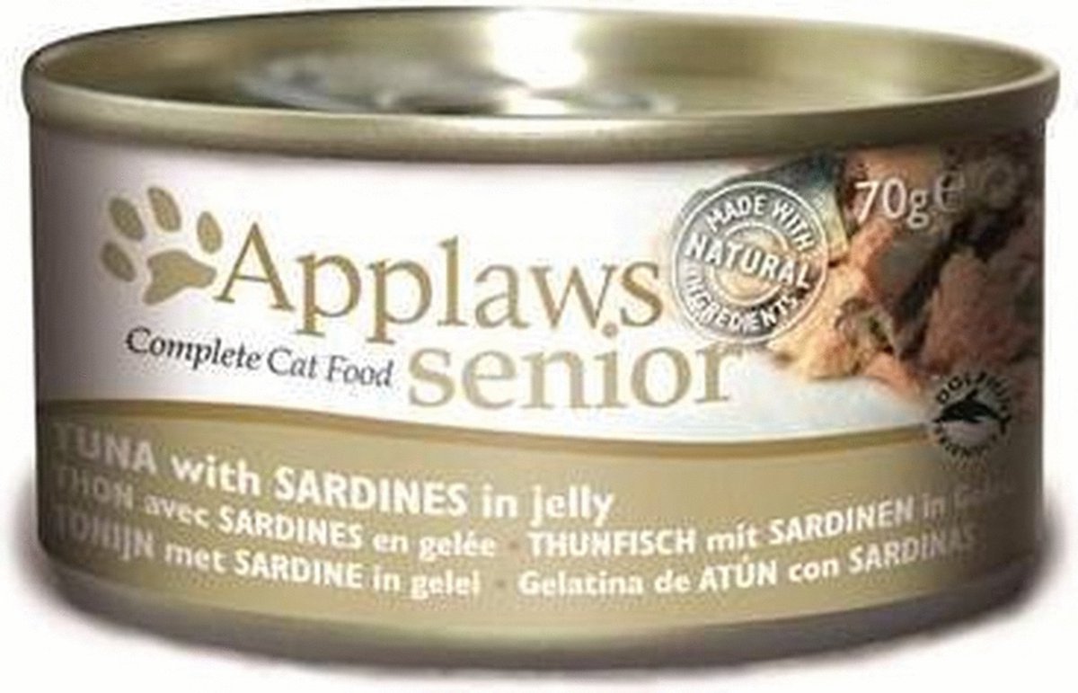 Applaws Applaws Cat Blik Senior Tuna & Sardine - Kattenvoer - 70 g