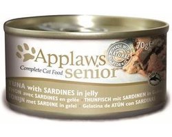Applaws Cat Blik Senior Tuna & Sardine - Kattenvoer - 70 g