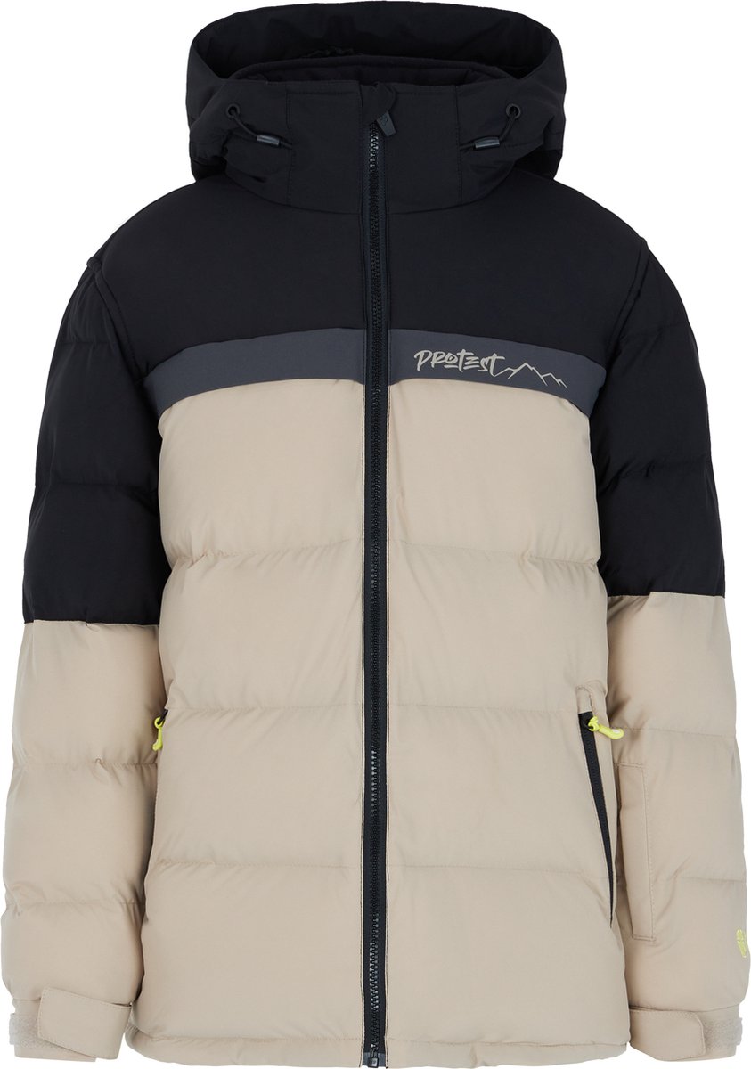 Protest Prtmack Jr – Winterjas Jongens – Waterafstotende afwerking – Skijas Beige