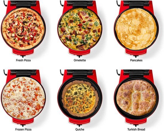 Nedis Pizzamaker & Grill 30 cm - 1800 W - Pizza Oven met Thermostaat — afbeelding 3