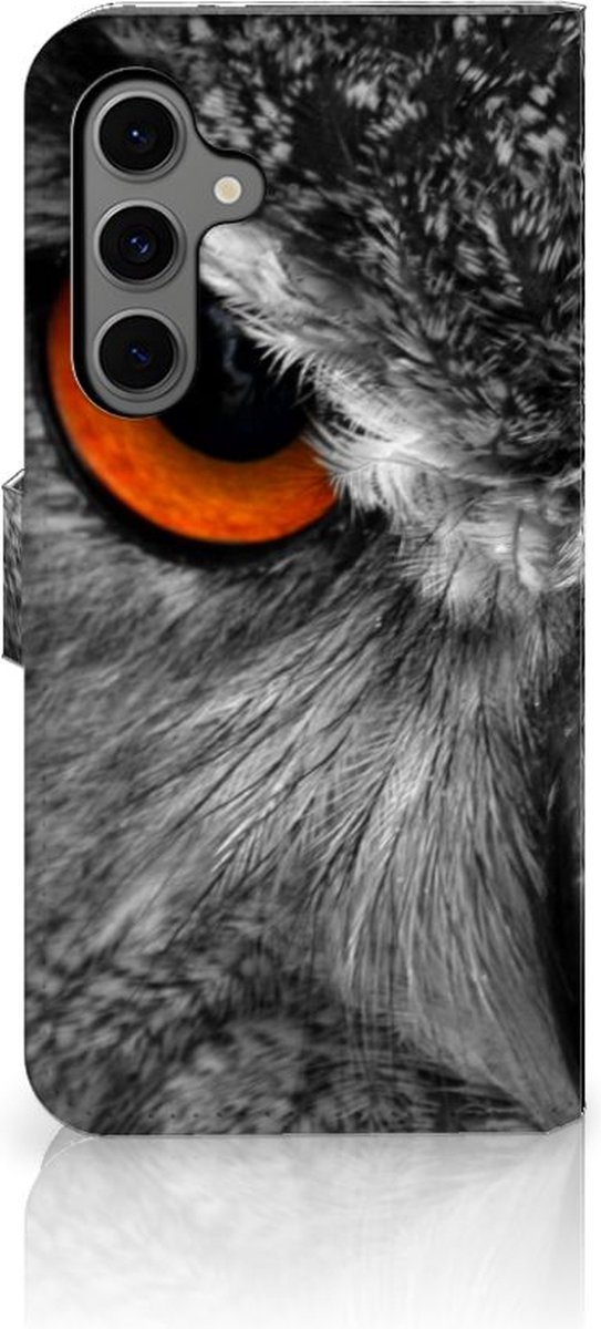 Samsung Galaxy S24 FE Telefoonhoesje met Pasjes Uil