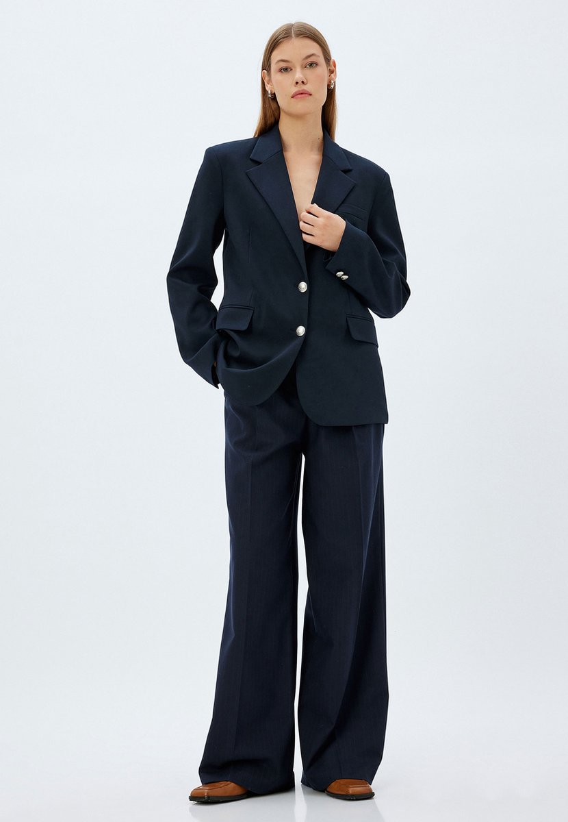 Hoge taille Brede pijpen Broek