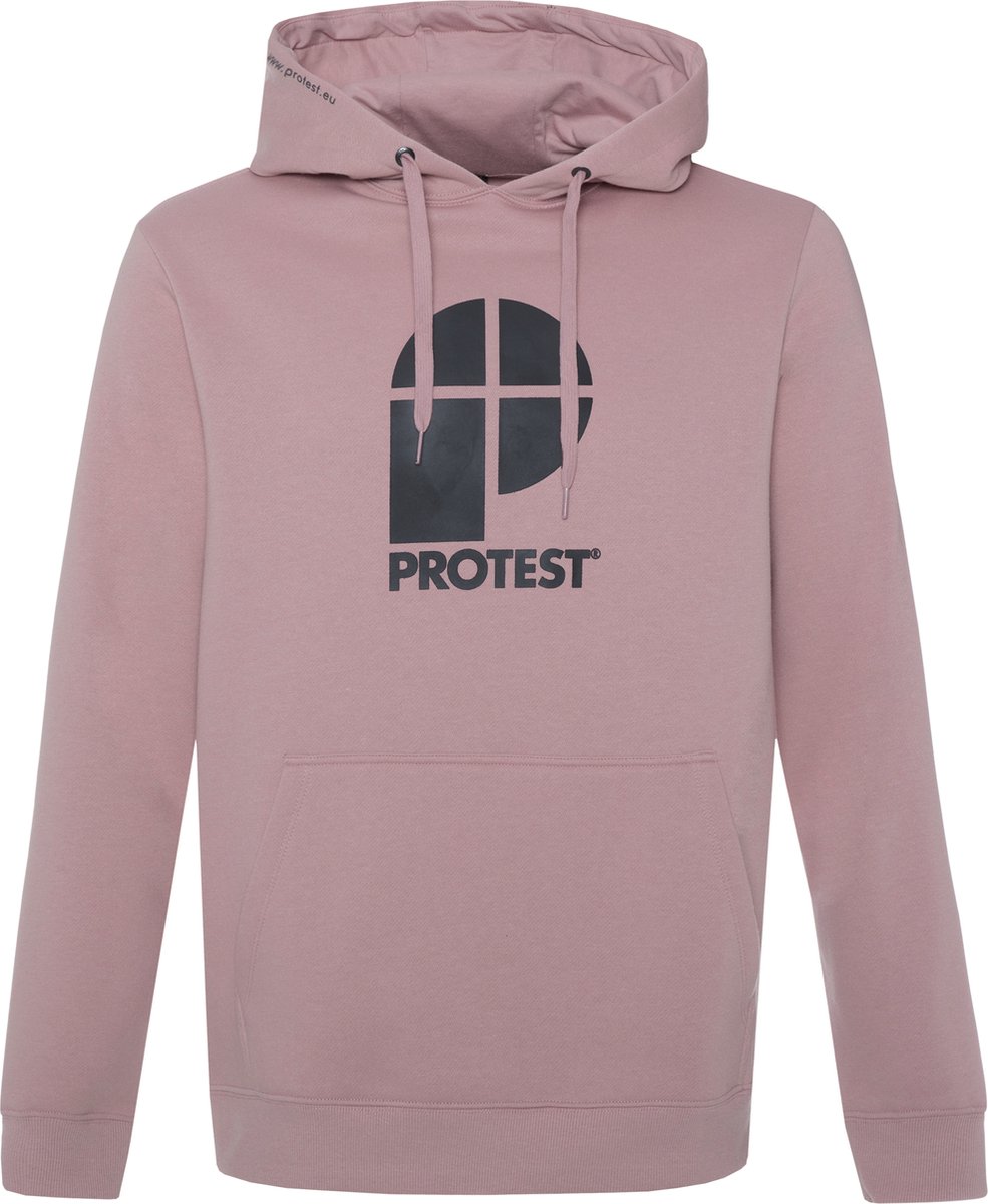 Protest Classic Logo Hoody – Hoodie Heren – Capuchon – Fleece Roze