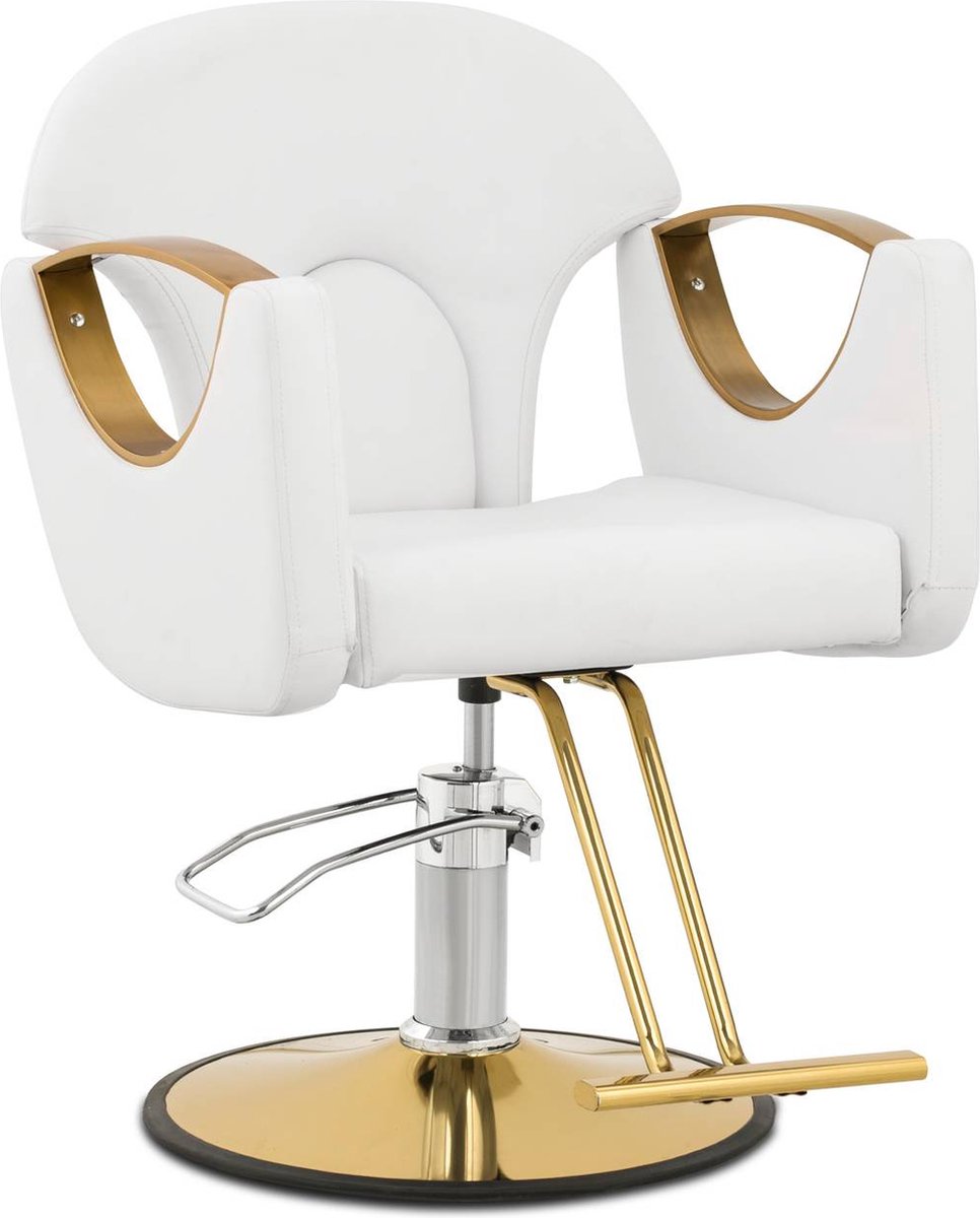 Goedkoopste physa - Kappersstoel met voetsteun - 55 - 65 cm - 180 kg - wit