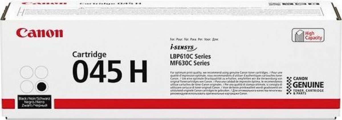 Canon 045 H Tonercartridge - Hoge capaciteit / Zwart
