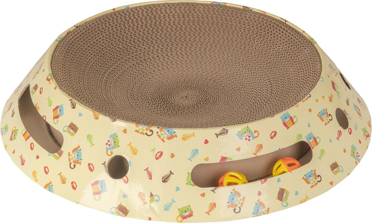 Petsona Krabplank Voor Katten Speeltuin Krabplank & Krabdeken Voor Katten Speelgoed Zelfwerkend, Natuurlijk