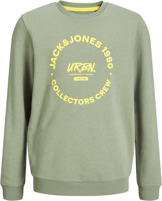 JACK&JONES JUNIOR JJSIMON SWEAT CREW NECK JNR Jongens Trui - Iceberg Green