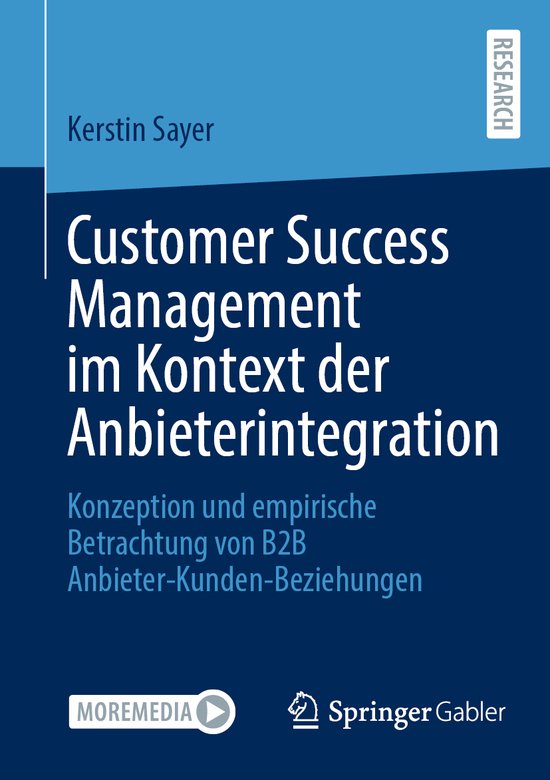 Customer Success Management im Kontext der Anbieterintegrati ... - cover