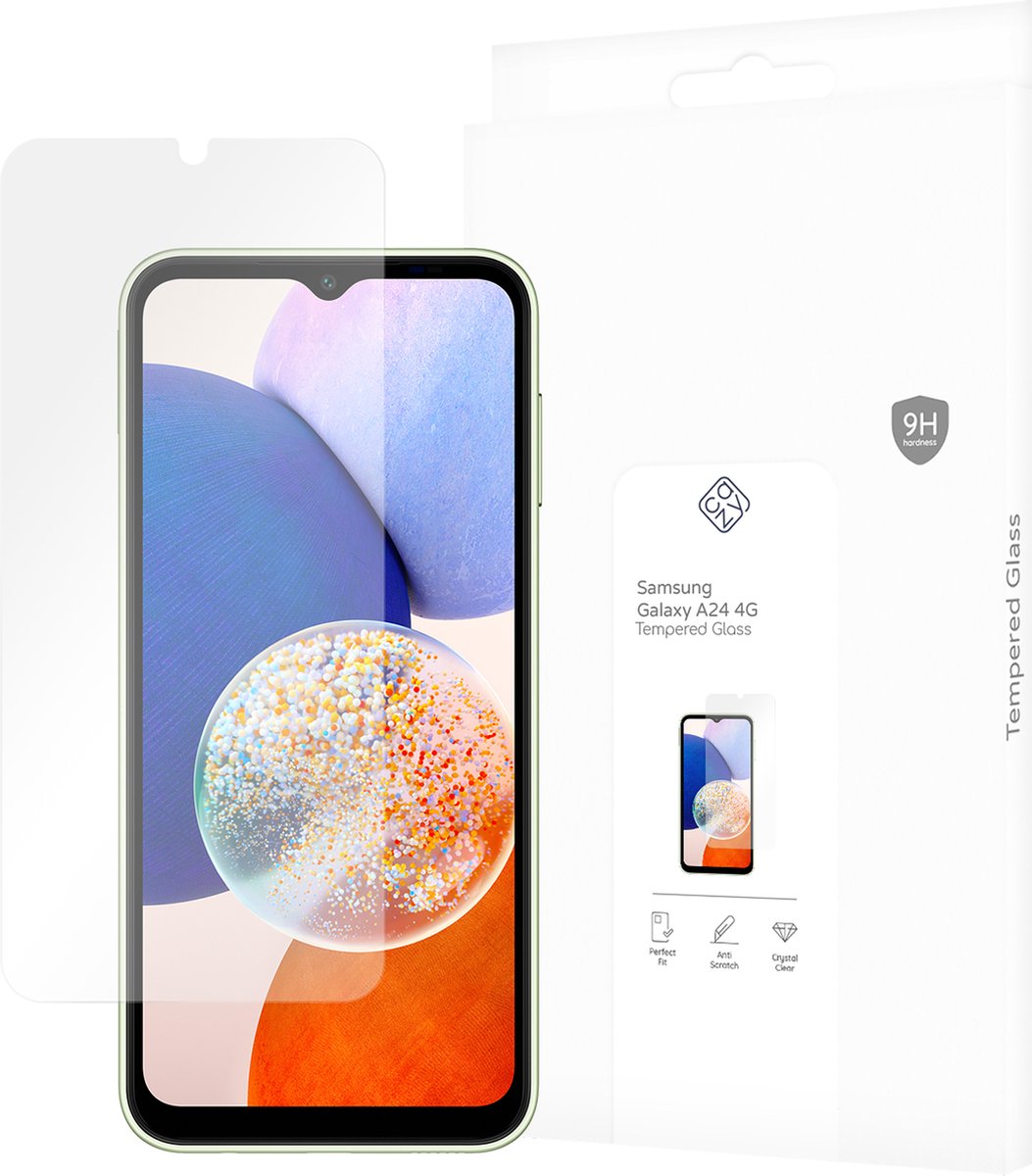 Cazy screenprotector geschikt voor Samsung Galaxy A24 (4G) - Screenprotector Gehard Glas