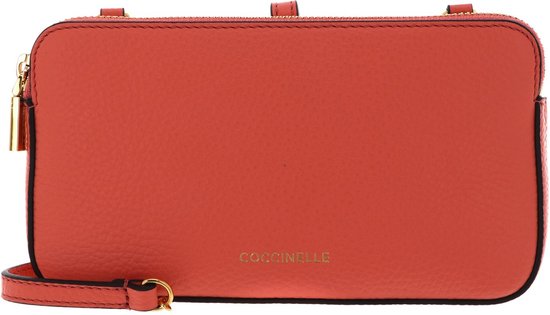 COCCINELLE Cuir Sac à épaule bandoulière Sac de soirée Mini Bag Crossbody Geranium Rose