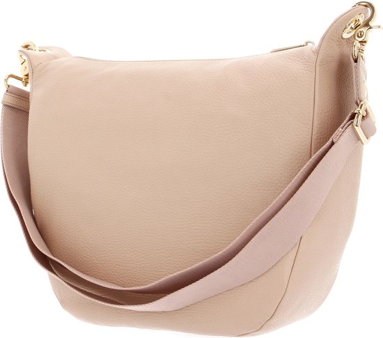 MANDARINA DUCK Leren Schoudertas Mellow Leather Crossover Lamb's Wool Zalmroze