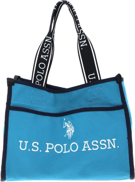 U.S. POLO ASSN. Sac à épaule Sac à main Halifax Shopping Bag Turquoise