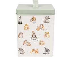 Bewaarblik Cavia/Konijn - Guinea Pig and Rabbit Treat Tin - Voorraadblik Konijn, Cavia, Hamster - Blik - Voorraadbus