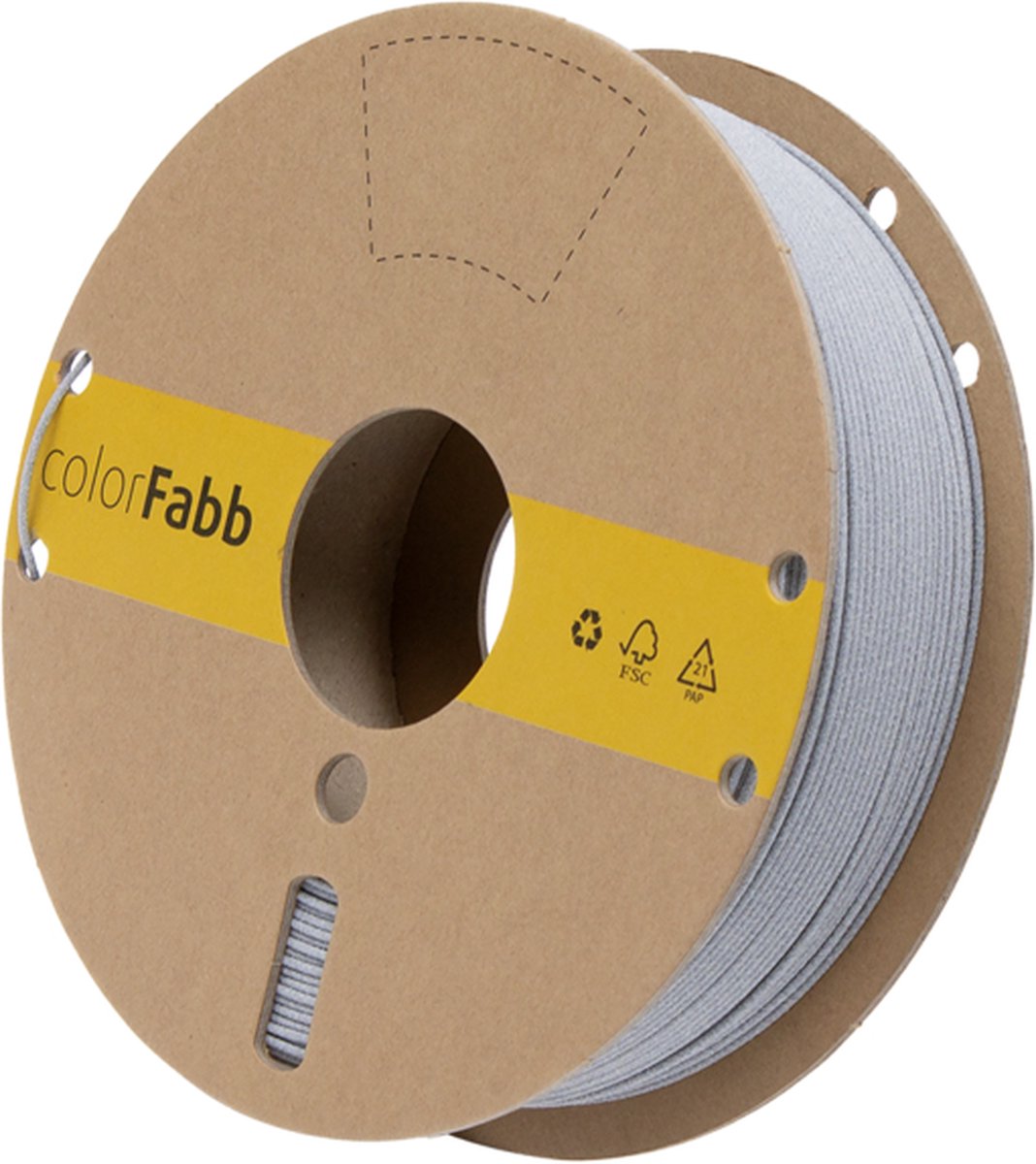 colorFabb Stonefill Lichtgrijs 3D-printerfilament - 1,75 mm - 700 g - STONE LOOK - EASY TO PRINT - HIDES LAYERLINES