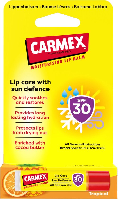 Carmex Sun Defense Lippenbalsem SPF30 met cacaoboter