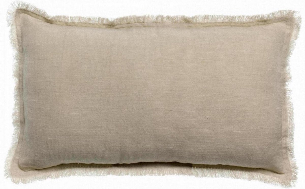 Vivaraise Effen kussen Laly Lin 30 x 50 Beige