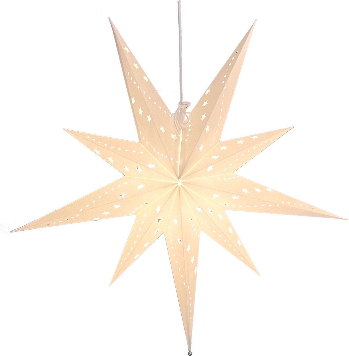 Kerstster "Heaven" wit - 58x55 cm - Kerstdecoratie
