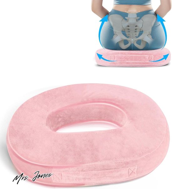 Donutkussen voor stuitbeenpijn, traagschuim, voor in de auto, bureaustoel - aambeikussens, verlichting ondersteuning voor bedzweren, prostaat, stuitbeen, ischias, zwangerschap, postpartum Donutkussen voor stuitbeenpijn, traagschuim, voor in de auto, bureaustoel - aambeikussens, verlichting ondersteuning voor bedzweren, prostaat, stuitbeen, ischias, zwangerschap, postpartum