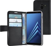 Azuri walletcase - magnetic closure & 3 cardslots - zwart - Samsung A8 (A530)