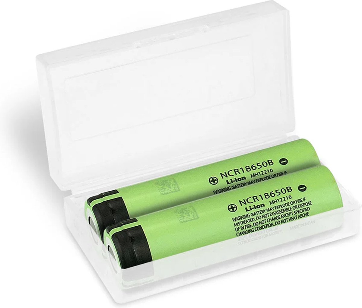 18650 Li-ion 3200mAh oplaadbare batterij 2 stuks