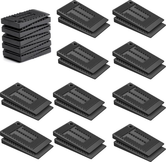 35PCS Furniture Levelers, Plastic Shims Pads DIY Rubber Feet Have Extreme Weight Capacity Shims for Furniture Table Chair Cabinet Leg
