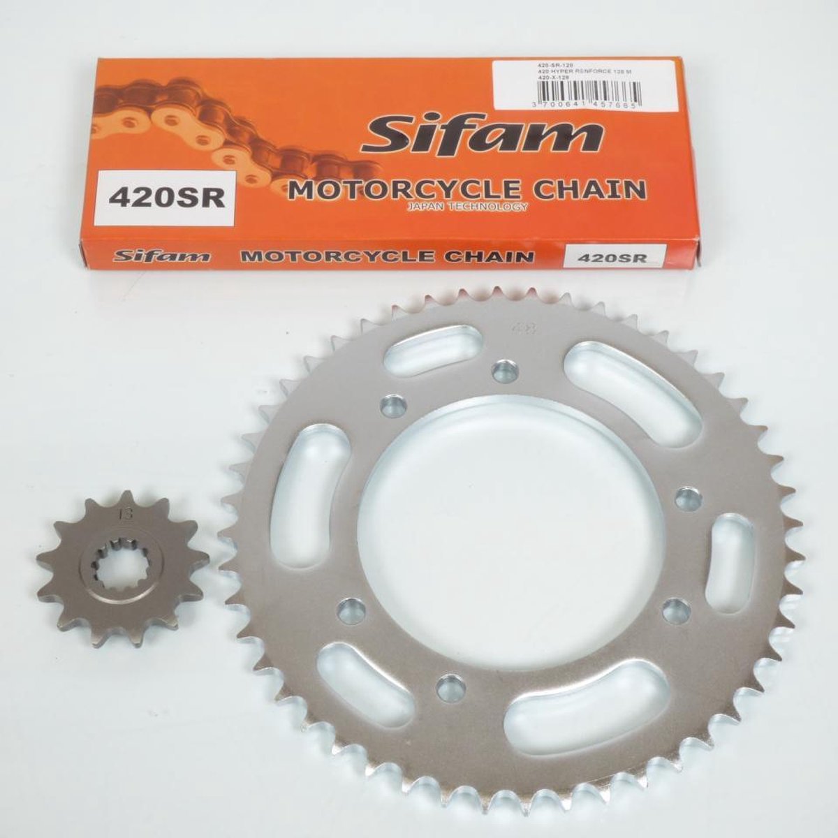 axring kettingset voor motor peugeot 50 xps 2006 tot 2008 13x48 niet 420 nieuw