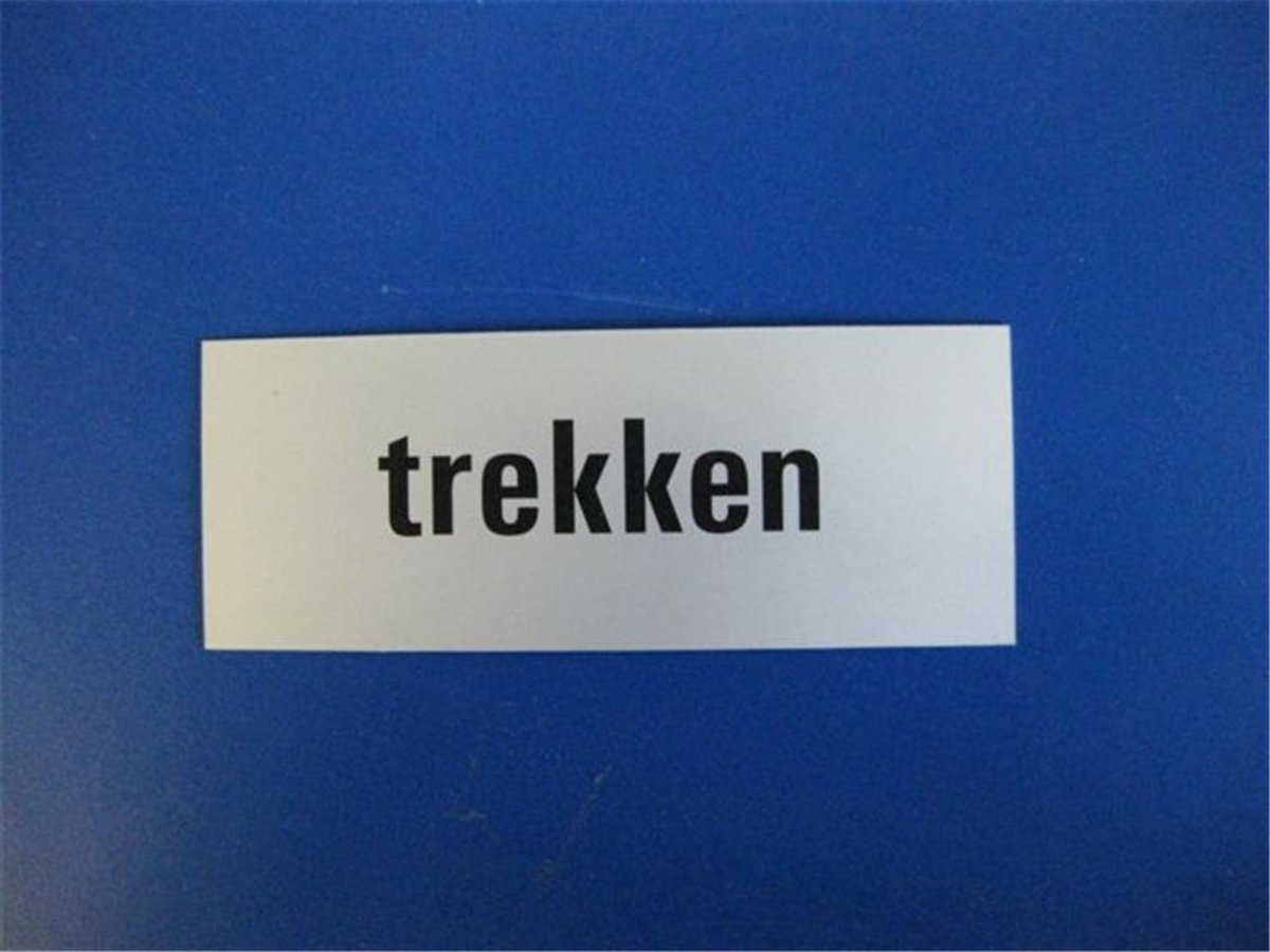 Tekstplaat 130X50Mm Alu Trekken