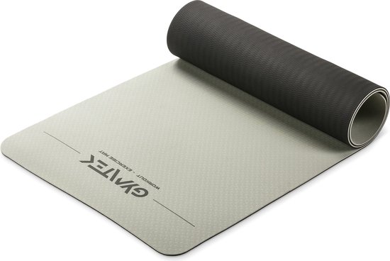 Gymtek® Yogamat 0,6cm - 181x61cm - Trainingsmat voor Pilates, Yoga & Fitness - Antislip Yoga Mat - Waterdicht