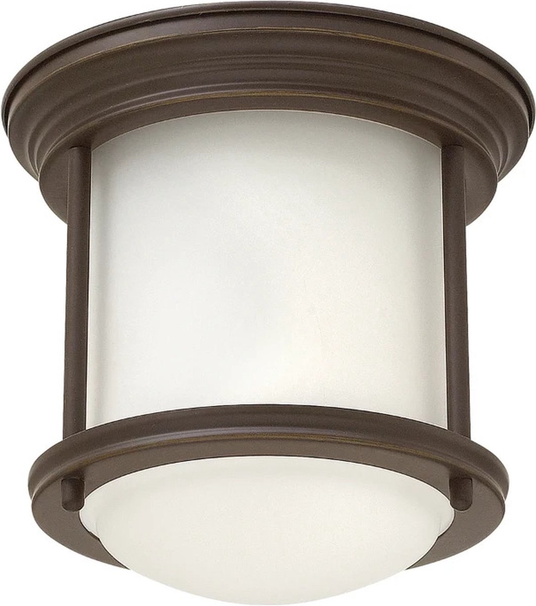 Hinkley LED Plafond Badkamerlamp Hadrian | 1X E27 Max 60W | IP44 | Dimbaar | Oil Rubbed Bronze