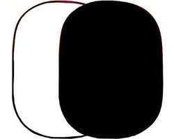 Falcon Eyes Background Board R-1482PU Wit/Zwart 148x200 cm