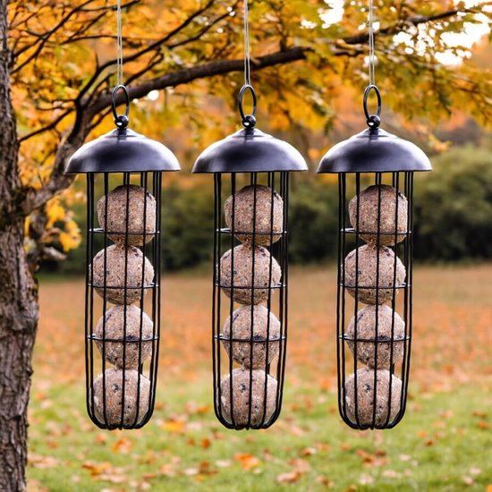 Vogelkooien set, kleine grote ronde-metalen-vogelkooi