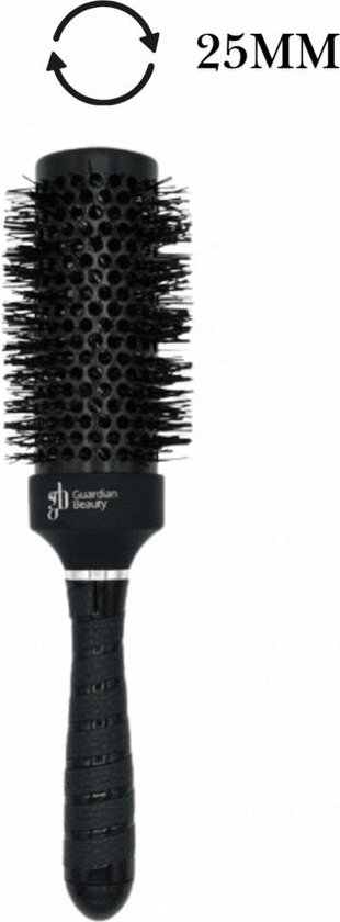 Brosse à cheveux Nano Technology Ceramic Ronde 25 mm | Brosse sèche-cheveux - Sèche-cheveux - Brosse à cheveux - Lisseur - Pince à cheveux - Zwart