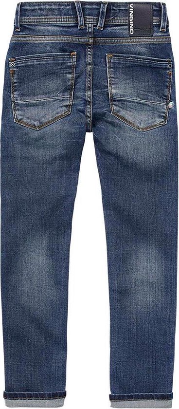 Vingino Jongens Jeans - Mid Blue Wash - Maat 98 | bol.com
