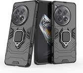 Coque OnePlus 12 - MobyDefend Double Couche Armor Case avec Support - Zwart - Étui de Téléphone Portable - Étui de Téléphone Convient pour OnePlus 12