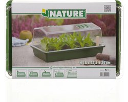 Nature - Mini-kweekbak (met ventilatie) - H18 x 37,5 x 24cm - groen - kweken