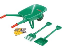foto van Klein Toys Bosch - Speelgoed kruiwagen - Tuingereedschap - Tuinspeelgoed - groen