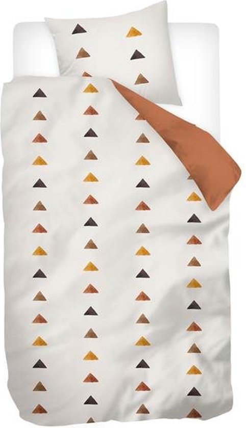 Snoozing Thiago Housse de couette - Flanelle - Simple - 140x200/220 cm + 1 taie d'oreiller) - Sable