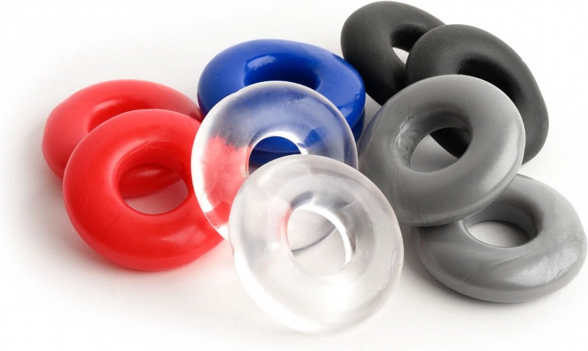 Goedkoopste Sport Fucker - Stacker Rings - 2 stuks - Transparant