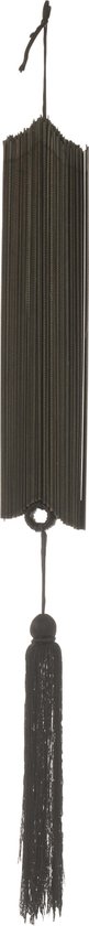 J-Line Déco Murale Éventail+Floche Noir Small