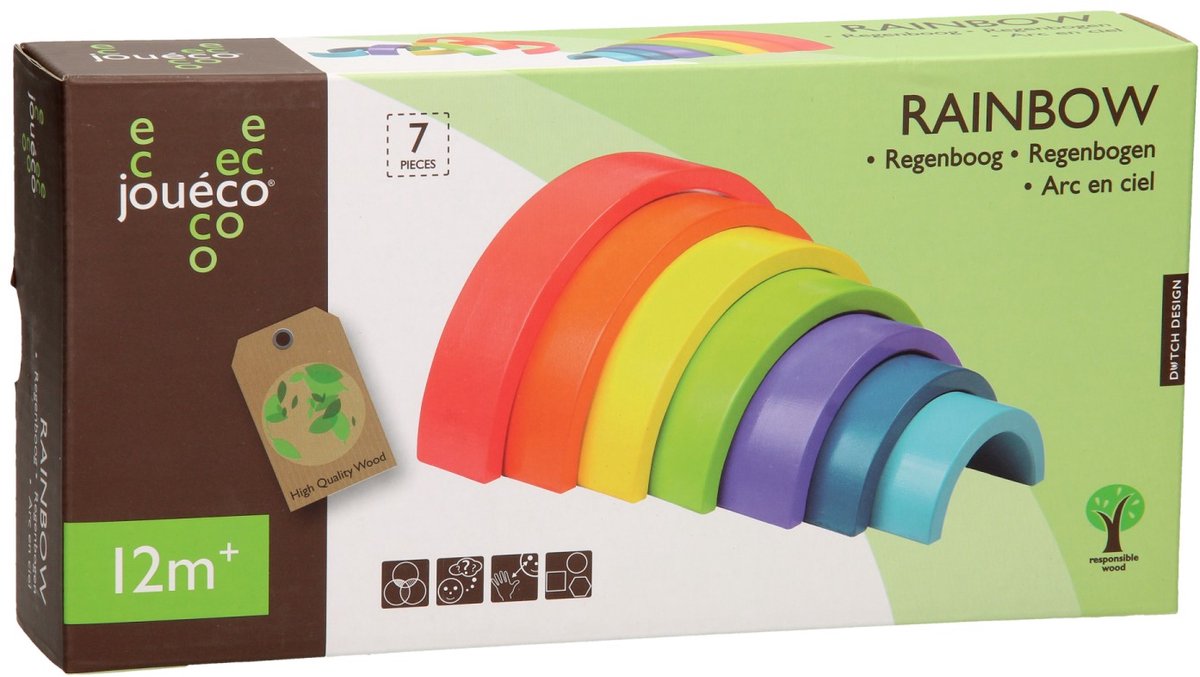 Joueco - Regenboog 7-delig
