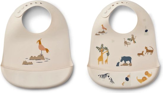 Liewood Tilda Siliconen Slab 2 Pack | All Together Sandy