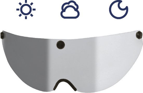 GO-OFF automatisch vizier - kleurt mee met de zon - fotochromatisch van transparant naar zonwerend - voor modellen PILOT en RIDER